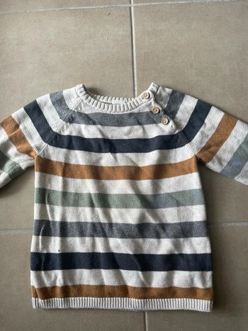 Pull rayé H&M taille 12-18 mois