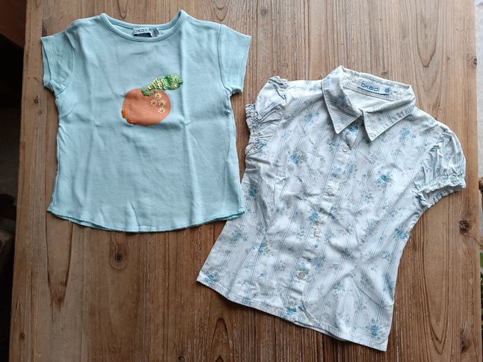 Lot de 2 hauts fille 4 ans