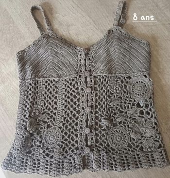 Haut en macramé 8 ans