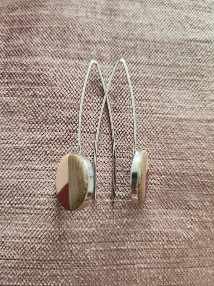 Boucles d'oreilles argentées - photo numéro 2