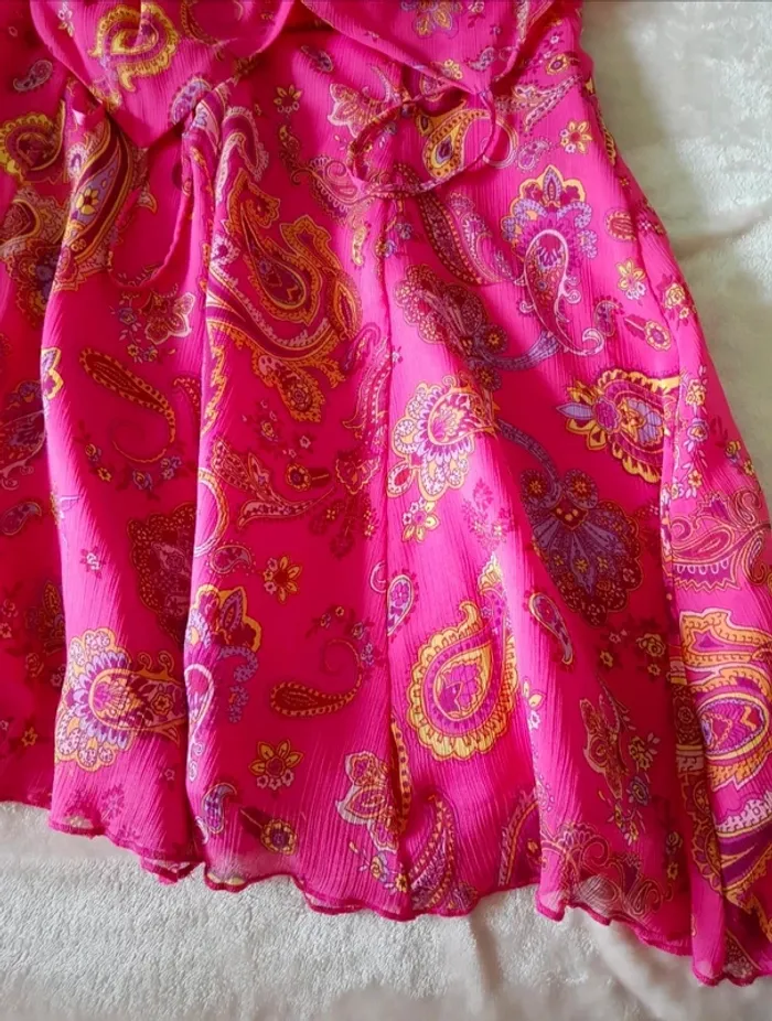 Robe courte habillée imprimé cachemire 38 - photo numéro 6