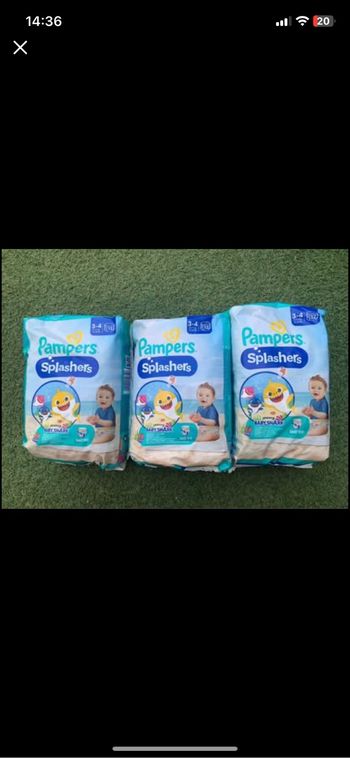 Lot couches piscine pampers