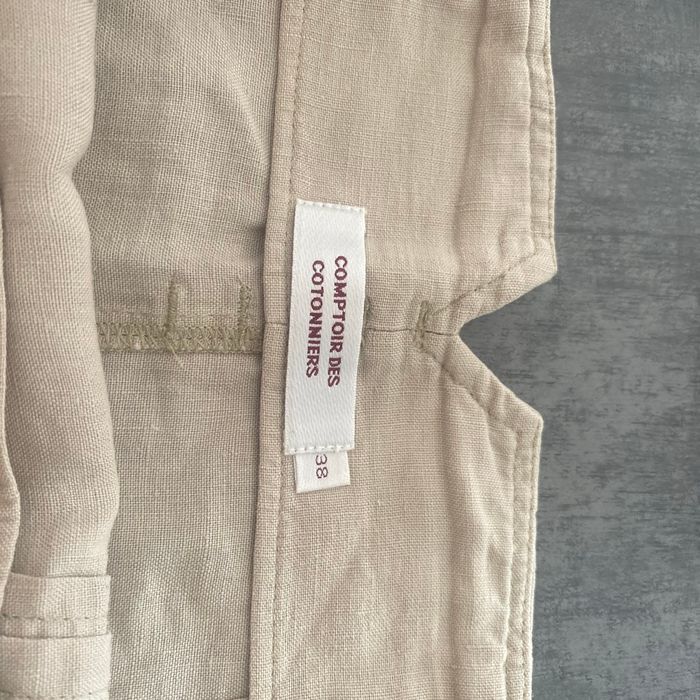 Jupe beige en lin Comptoir de Cotonniers - photo numéro 3
