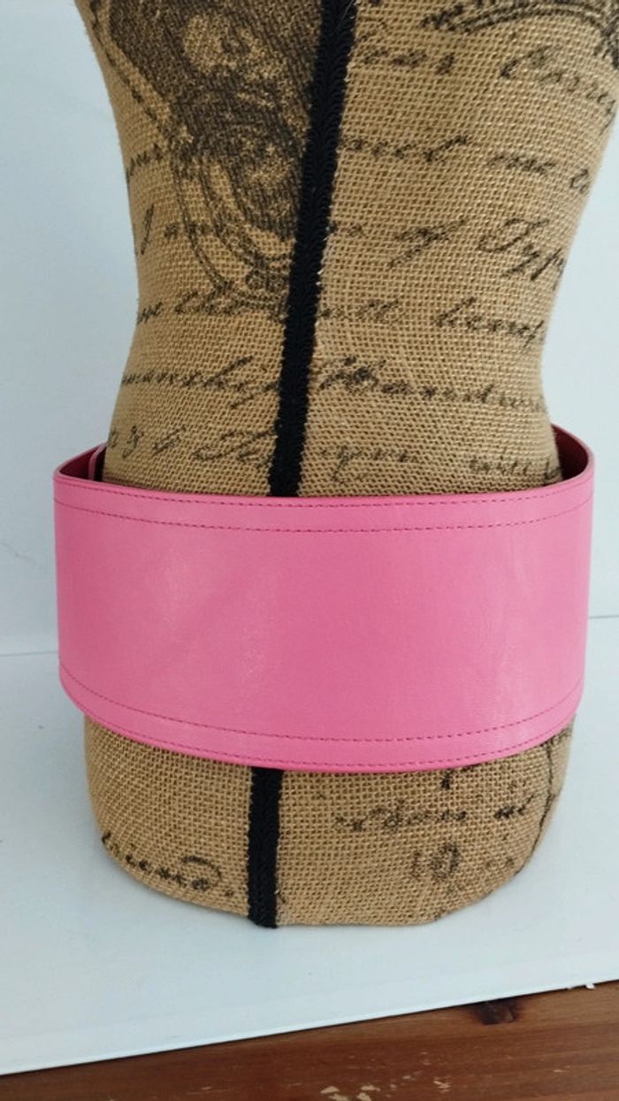 Ceinture large rose crochet 90 cm - photo numéro 3