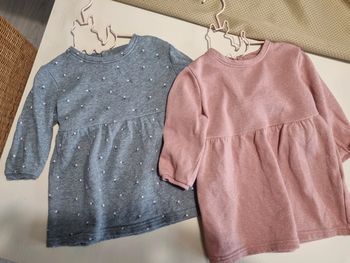 Lot 2 robes molleton