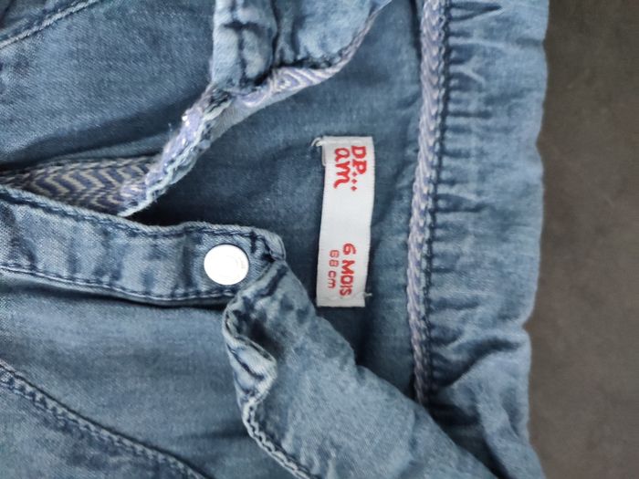 Chemises manches longues DPAM 6 mois - photo numéro 4