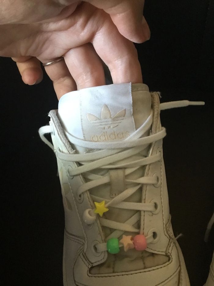 Baskets Adidas fille taille 38 blanches - photo numéro 8