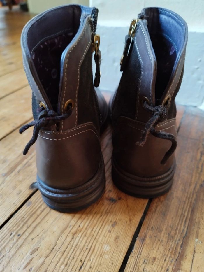 Bottines cuir marron 32 - photo numéro 4