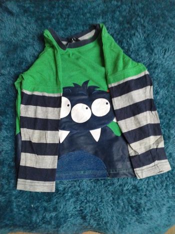 Tee shirt manche longue monstres George 6ans