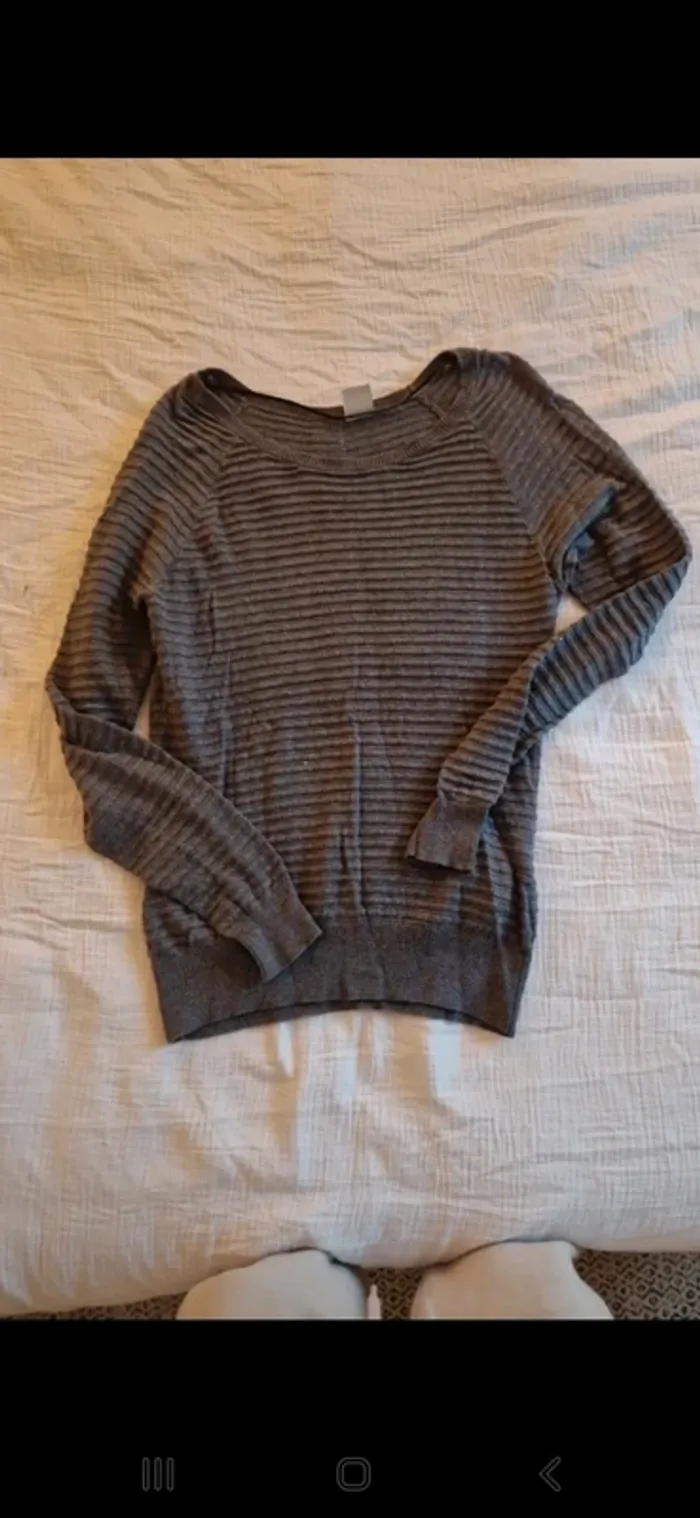 Pull vero moda taille s gris très bon état - photo numéro 2