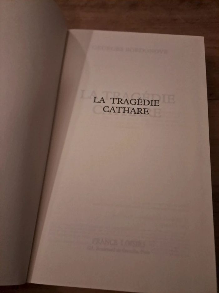 Livre La Tragédie Cathare, Georges Bordonove