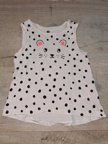 Tee shirt débardeur fille 18 mois