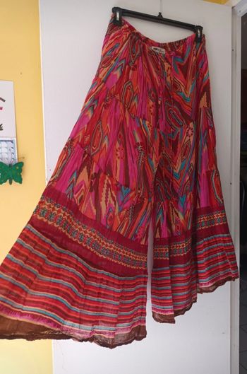 Pantalon à Jambes Larges Femme Léger Coloré Imprimé en Coton | Look Hippie, Bohème & Estival 💐🌞