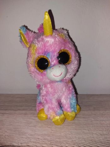Peluche multicolore TY licorne