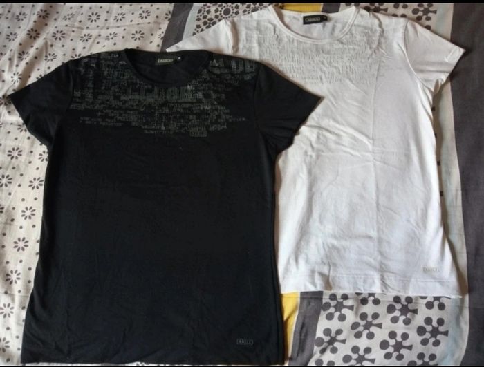 Lot de 2 T-shirts noir et blanc AIGLE