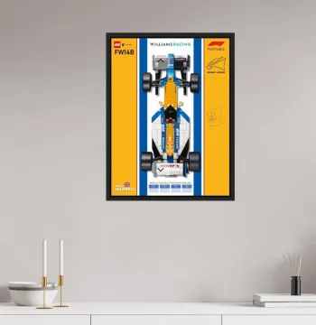 Affiche Lego Icons – Nigel Mansell FW14B