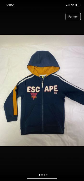 Veste zippée taille 6 ans