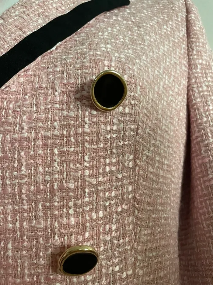 Veste blazer tailleur Zara tweed taille S - photo numéro 6