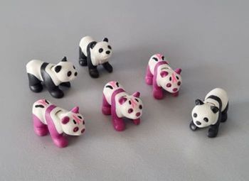 Playmobil lot petits panda