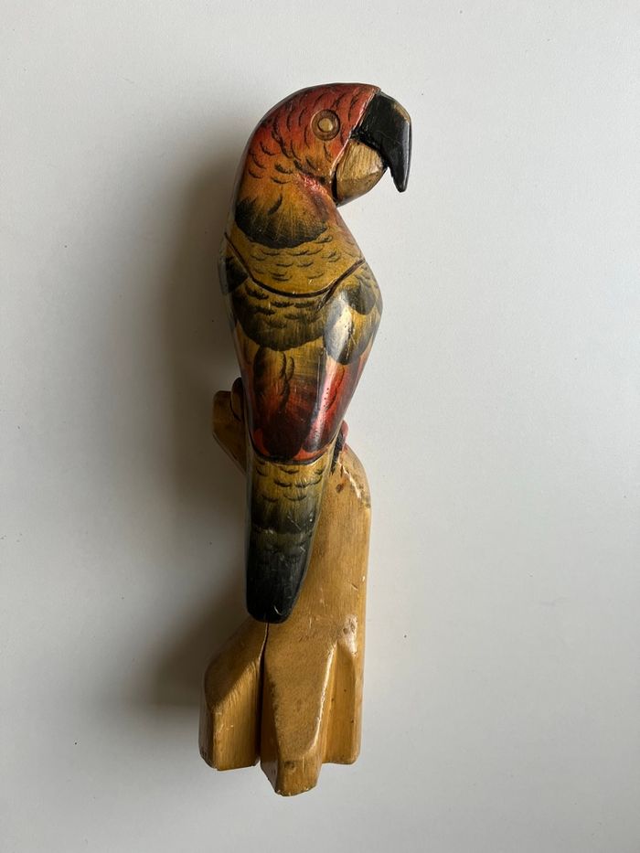 Perroquet décoratif bois 28 cm - photo numéro 3