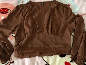Tee-shirts croc top marron