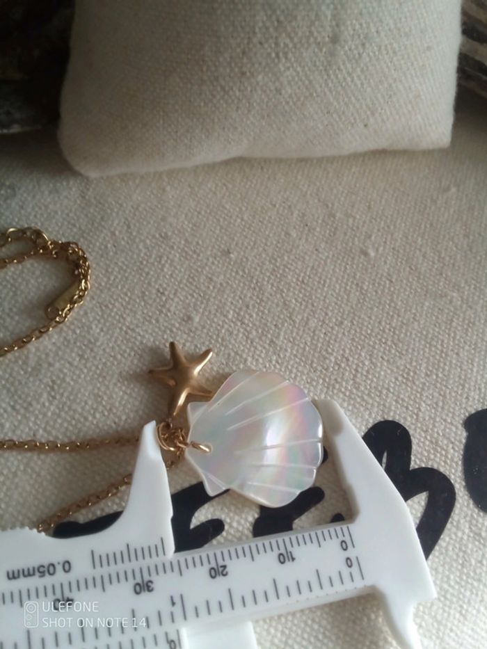 Collier bohemia coquillage et étoile de mer - photo numéro 3