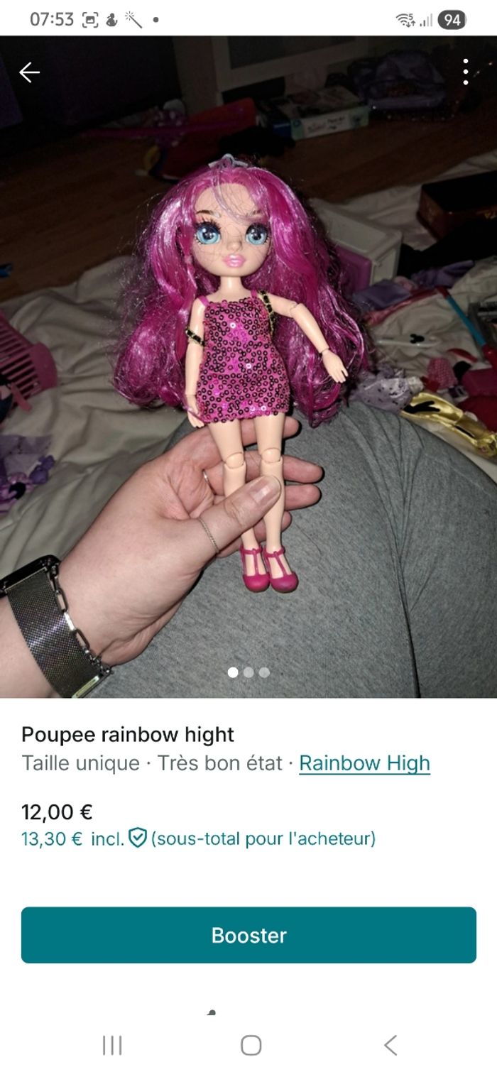 Poupee rainbow hight