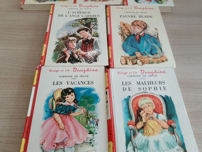 Lot de 7 livre, Comtesse De Segur "rouge et or Dauphine"(6) - photo numéro 2