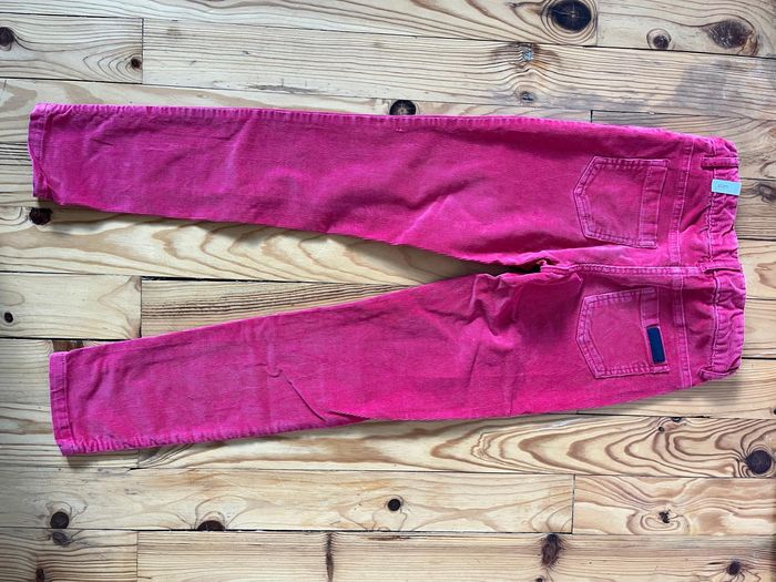Pantalon velours rose Jacadi 8 ans - photo numéro 3