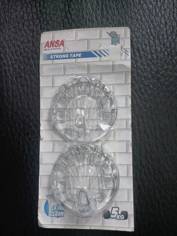 2 crochets adhésifs ansa