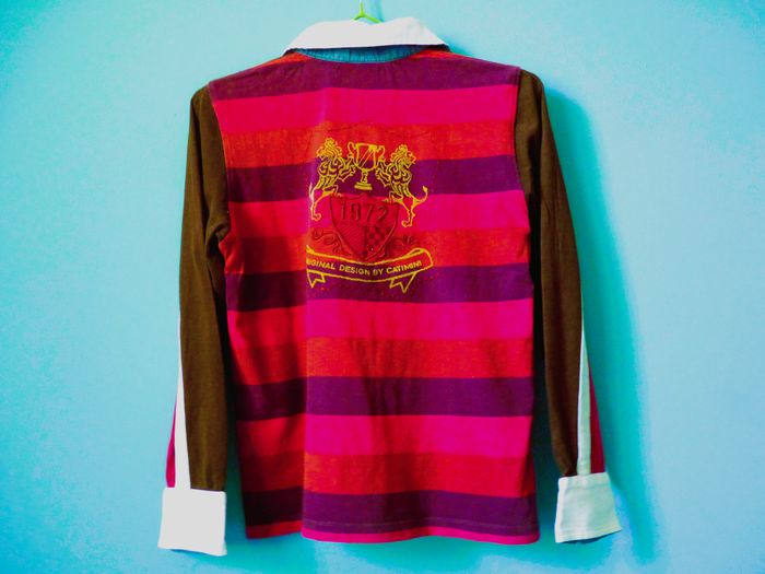 Polo garçon Catimini 10 ans blason 1972 TBE manches longues - photo numéro 3