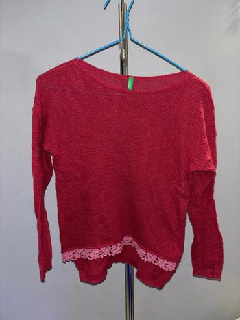 Pull Benetton rouge rouille