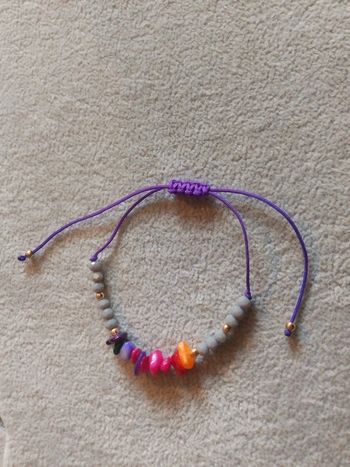 Bracelet pierres colorées