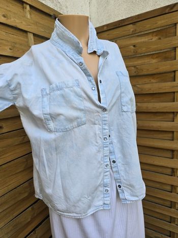 Chemise en jeans nuage 🍒y2k vintage années 2000🍒taille unique