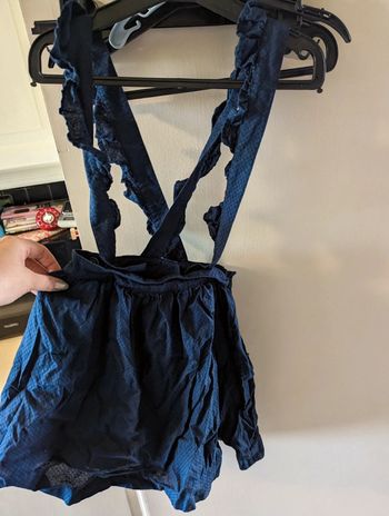 Jupe avec bretelles croisées