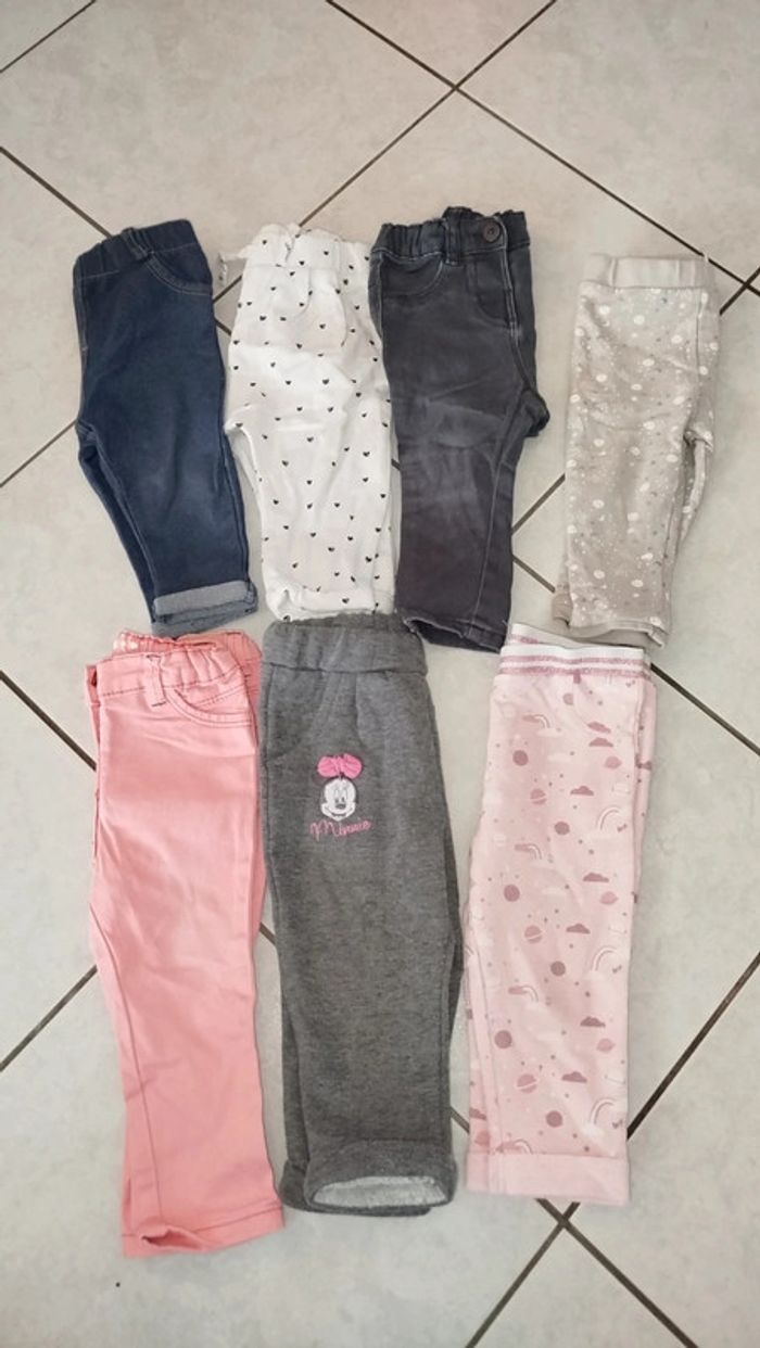 Lot pantalon 12 mois