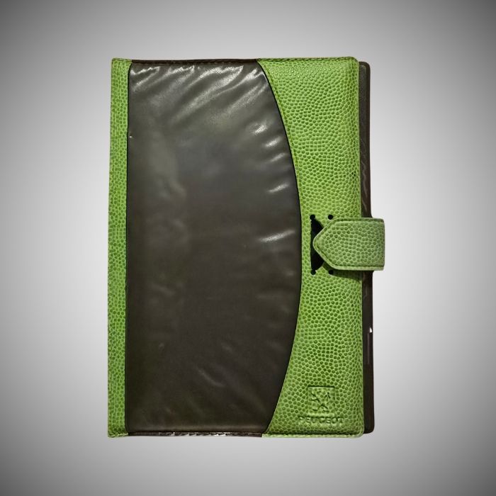 Pochette / Étui Porte-Documents Peugeot – Vert Anis, Noir – Très Bon État