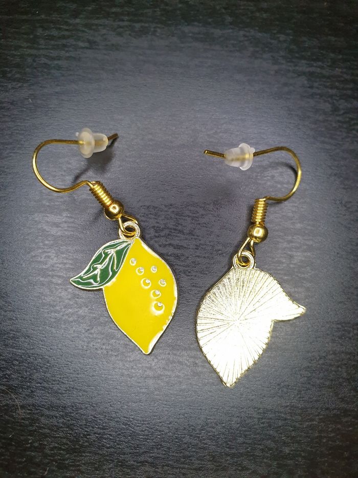 Boucles d'oreilles "Citron" - photo numéro 3