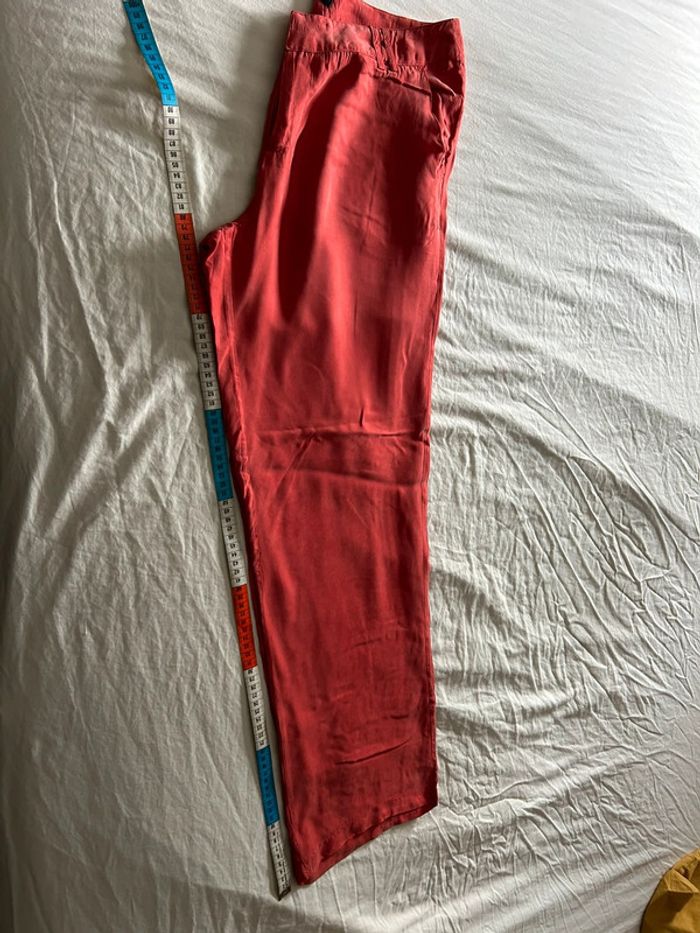 Pantalon soyeux orange Morgan 38-40 - photo numéro 5