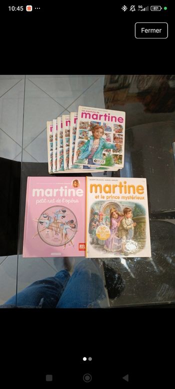 Lots livres Martine
