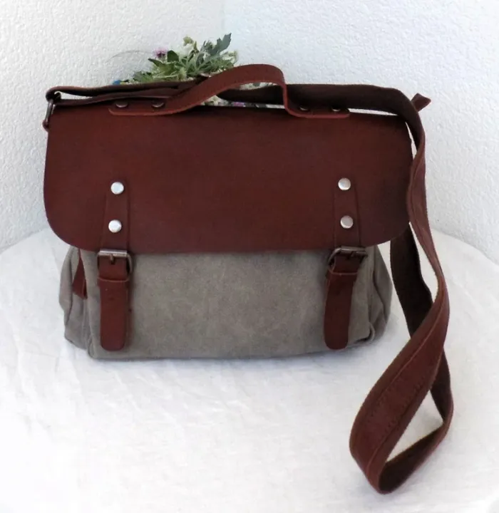 Sac cartable style gibecière Mandoline - photo numéro 9