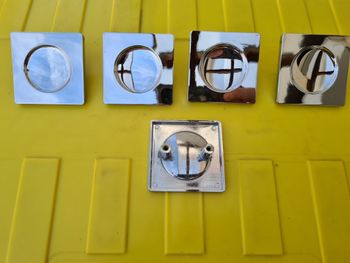 Poignée de meuble porte ou tiroir Chromé Rétro vintage de 1980