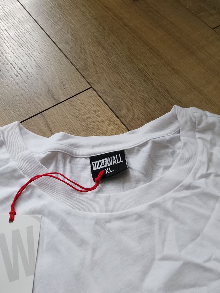 T-shirt blanc et noir uni manches courtes homme XL threewall - photo numéro 4