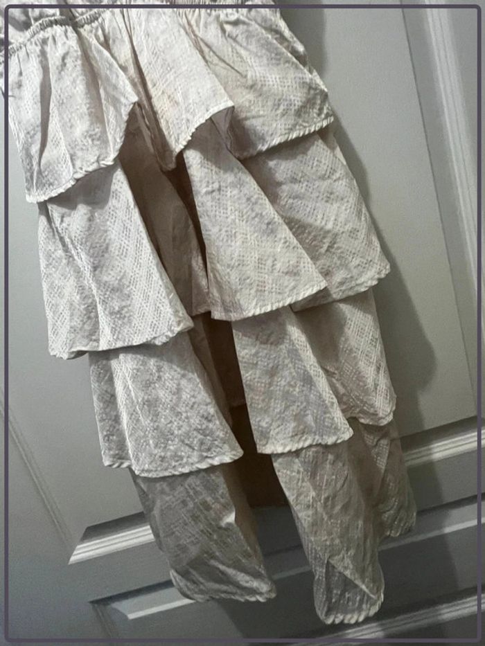 Mini robe Matix taille M blanc cassé volants - photo numéro 5