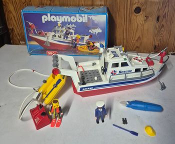 Playmobil 3941 – Bateau de sauvetage Ariane, set complet vintage