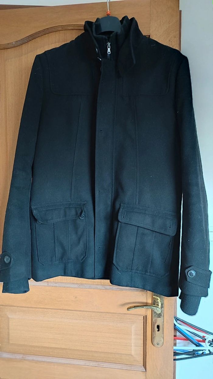 Manteau noir homme