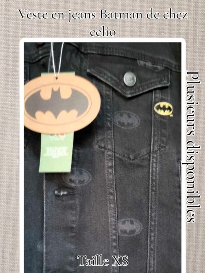 Veste en jean - Batman de chez Celio - Taille XS - Neuf sous blister - photo numéro 2