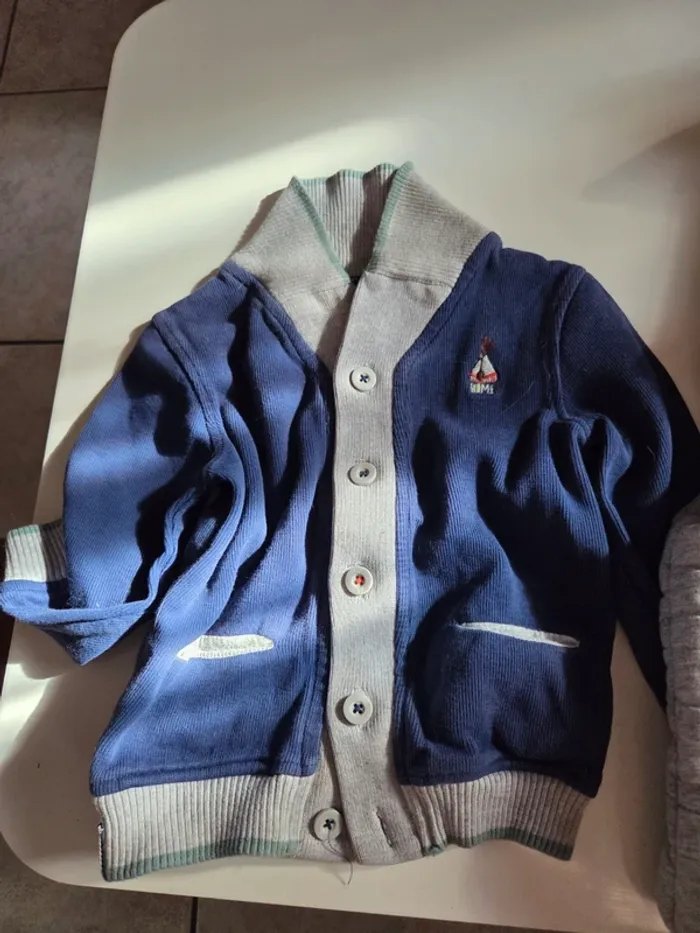 Lot 4 vêtements hiver 3 ans garçon blouson polaire - photo numéro 4