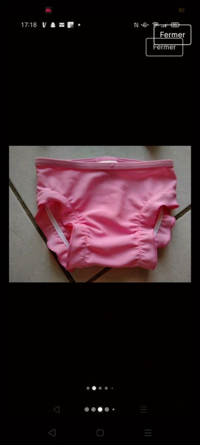 Ensemble Maillot de bain 2 pièces rose. Fille . Tribord
Taille 6 mois - photo numéro 3