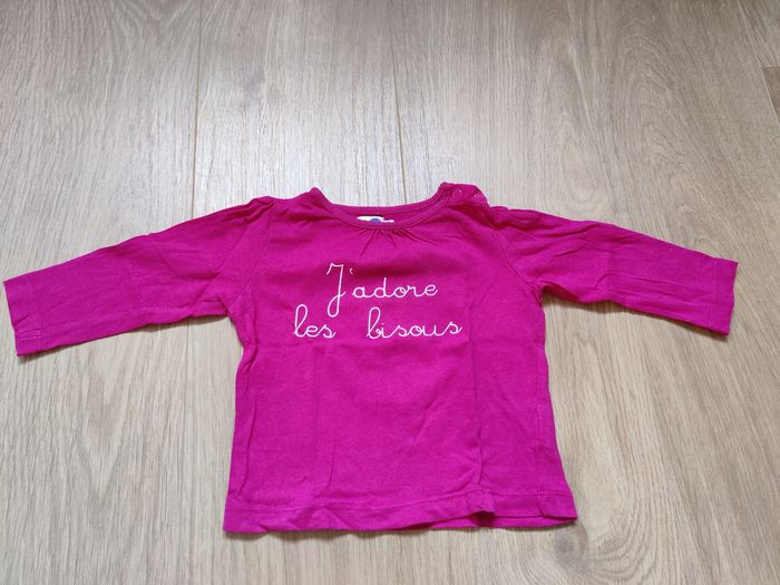 Lot t-shirts manches longues 12 mois - photo numéro 4